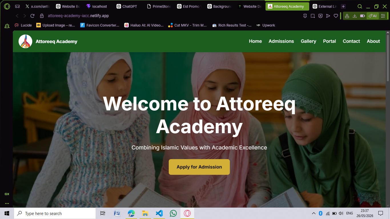 Training Website Example
